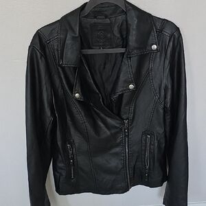 Max Studio Black Leather Jacket